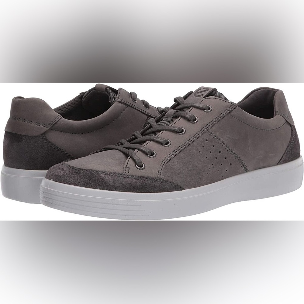 Sz 45 EU / US sz 11-11.5 ECCO N5011* Men's grey Soft Classic Long Lace Sneaker